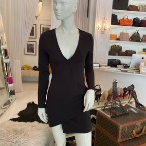 Pretty little thing long sleeve asymmetrical dress